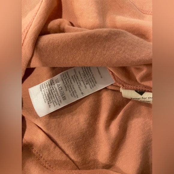 NWOT Madewell Size XS Pink Clay Short Sleeve Crew Split Hem Pocket Tee Shirt - Picture 8 of 11